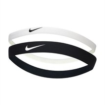 Nike Headband 2pcs Unisex Sports Hairband Accessory Band White Black FZ7... - £32.13 GBP