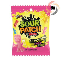 6x Bags Sour Patch Kids Lemonade Fest Assorted Soft &amp; Chewy Gummy Candy | 3.61oz - £14.89 GBP