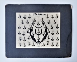 1919 Antique L&#39;orpheon Choir Manchester Nh Photograph Group French Orfeón - $68.26