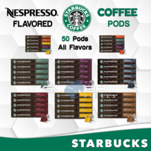 Starbucks Coffee Pods 50 Capsule Fit Nespresso Original Line Espresso All Flavor - £47.92 GBP+