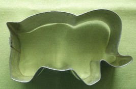 Metal Large Elephant Christmas Cookie Cutter Crafts Good Condition  - $5.89
