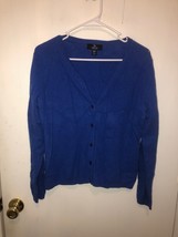 Lands End 100% Cashmere Womens SZ Small Petite Button Up Cardigan Sweater - £9.14 GBP