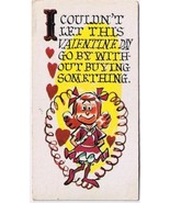 Vintage Sarcastic Valentine Card T.C.G. 1950s Day Go By Without Buying S... - £2.34 GBP