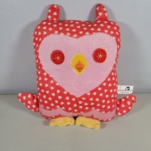 Owl Plush National Entertainment Network Nen Red Plush Heart 11&quot; Tall - £10.74 GBP