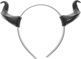 Decorative Hair Hoop Devil Horn Headband Ox Horn Headdress Halloween Costume Cos - £30.31 GBP