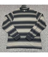 Active Ride Shop Shirt Men Extra Large Striped Long Sleeve Crew Neck Cot... - €16,18 EUR