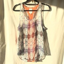 Lovers + friends X Because I&#39;m addicted Sheer tank top size small sleeveless - £29.98 GBP