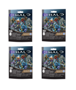 4 - Mega Construx Halo Infinite 343 Series 3 Mini Figure Blind Bags 4 Ra... - $24.25