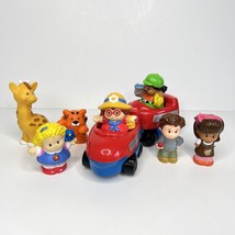 Little People Figures Animals Vehicles Tiger Giraffe Fisher Price Mixed Lot of 9 - $18.72