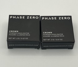 Phase Zero CROWN Powder Highlighter - 2 Travel Deluxe Sizes - $278.07 MXN
