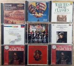 Classical Marches CD Lot of 9 Elgar William Boughton Sousa Grenadier Guards - $19.79