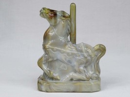 Boyd&#39;s Crystal Art Glass Taffy the Carousel Horse #20 Toffee Slag Glass,... - £46.98 GBP