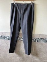 NWOT PESERICO SIGN Gray Wool Blend Tapered Leg Cropped Trouser SZ IT 44/... - $123.75