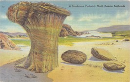 Badlands North Dakota A Sandstone Pedestal~Toadstool Postcard c1910s - £6.80 GBP