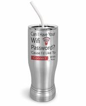 PixiDoodle Wifi Valentine&#39;s Day Computer Nerd Insulated Coffee Mug Tumbler with  - £27.07 GBP+