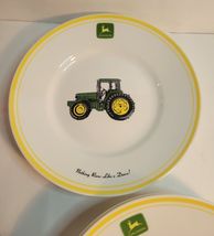 4 John Deere Dinner Plates "Nothing Runs Like a Deere" with John Deer Logo image 2