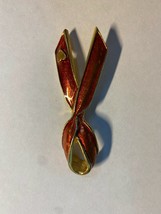 GIGI 1992 Red  Brooch Pin - $11.30