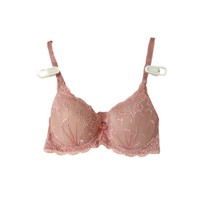 Mamia dark pink lace push up bra 34 C - £5.56 GBP