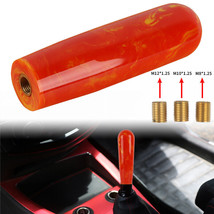 JDM Yellow &amp; Orange Marble Style Stick Manual Car Racing Gear Shift Knob Shifter - £17.48 GBP