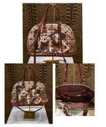 NICOLE LEE GEOMETRIC PATTERNED HANDBAG/SATCHEL - $20.00