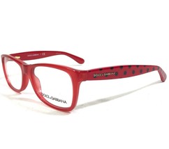 Dolce &amp; Gabbana DG3231 2876 Petite Eyeglasses Frames Red Black Spotted 4... - £65.64 GBP