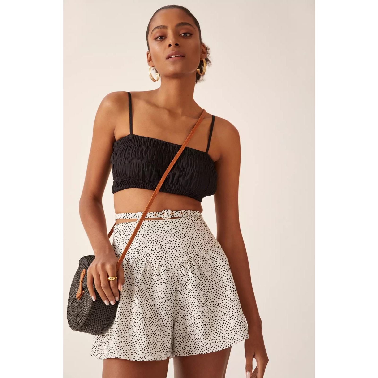 Anthropologie Corey Lynn Calter Belted Shorts $148 MEDIUM  - $70.20