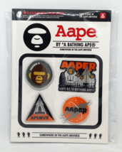A BATHING APE Bape Aape Astronaut Pin Badge Set (4-Pack) - Brand New Sealed - £44.52 GBP