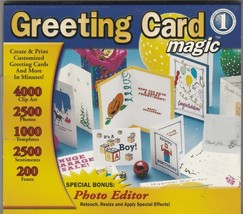 Greeting Card magic PC CD-Rom Game by Cosmi &amp; NetZero for Windows ME / XP / 2000 - £7.45 GBP