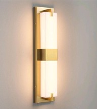Gold Sconce Wall Lighting 24W LED Dimmable Staircase Bathroom HALLWAY Ne... - $29.65