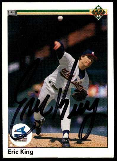Eric King Signed Autographed 1990 Upper Deck Baseball Card - Chicago Whi... - $15.00