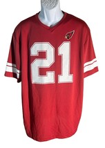 NFL TEAM APPAREL Short Sleeve ARIZONA CARDINALS #21 PETERSON Shirt Red XL - $14.84