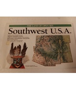 National Geographic Folded Map Southwest U.S.A. From October 1992 Mint - £11.98 GBP