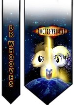 L@@K! Doctor Whooves Satin Neck tie - Derpy My Little Pony Doctor Who Tardis - £27.70 GBP