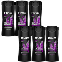 6-New AXE Body Wash 12h Refreshing Scent Excite Crisp Coconut &amp; Black Pe... - £33.41 GBP