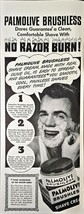 Palmolive No Razor Burns Guarantee Clean Shave-1943 Vintage Print Ad - $8.51