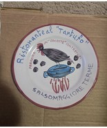 Buon Ricordo Ristorante Tartufo Decorative Plate Salsomaggiore TermeBuon - $69.30