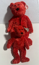TY Beanie Babies Bears Lot Of 2 Buddy Sizzle Baby Sizzle - £12.22 GBP