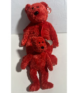 TY Beanie Babies Bears Lot Of 2 Buddy Sizzle Baby Sizzle - £12.25 GBP