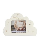 Bambino Cloud Shape Baby Shower Photo Frame 3&quot; x 2.5&quot; Stars Icons - £8.43 GBP