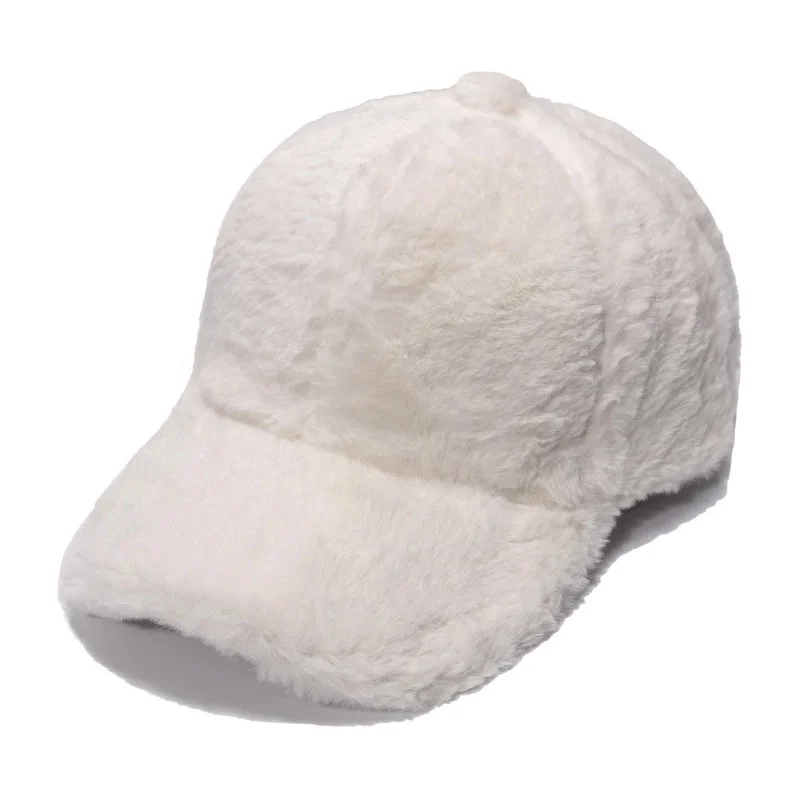 New Unisex Wool Baseball Cap Cashmere Blended Knit Cap Ladies Personality Hat - £12.93 GBP
