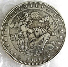 Rare Antique United States 1921 Morgan Dollar Sexy Girl Cool Coin. Explore Now! - £21.87 GBP