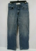 Levi&#39;s 505 Distressed Jeans Boys Size 16R 28x28 Red Tab - $11.87