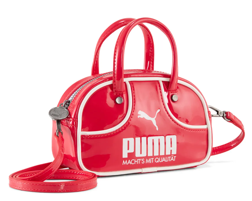 PUMA 1976 Micro Grip Bag Women&#39;s Casual Bag Fashion Shoulder Bag Red 091... - $64.36