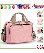 Multi-Functional Quilted Bible Tote with Zipper Pockets &amp; Detachable Strap - $774.08 MXN