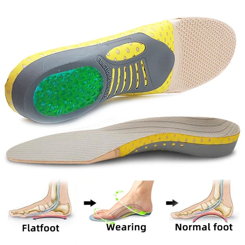 Sporting PrAum Orthotic Gel Insoles Orthopedic Flat Foot Health Sole Pad For Sho - £23.89 GBP