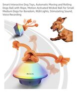 Smart Interactive Dog Toys, Automatic Moving and Rolling Dogs Ball with ... - $27.60
