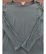 Eddie Bauer Shirt Womens Tall Large Long Sleeve Turquoise Shirt - $16.28 CAD