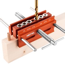 Self Centering Doweling Jig - 6 Drill Guides For Straight Holes, Adjusta... - £72.33 GBP