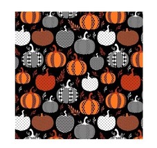 David Textiles, 100% Cotton Fabric, 1 Yard Precut, Pumpkins, Fall, Halloween - £7.15 GBP