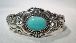 Carolyn Pollack Relios Sterling Silver Turquoise Bracelet K1293 - £117.91 GBP
